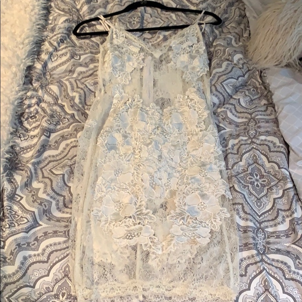 House of CB London white lace dress